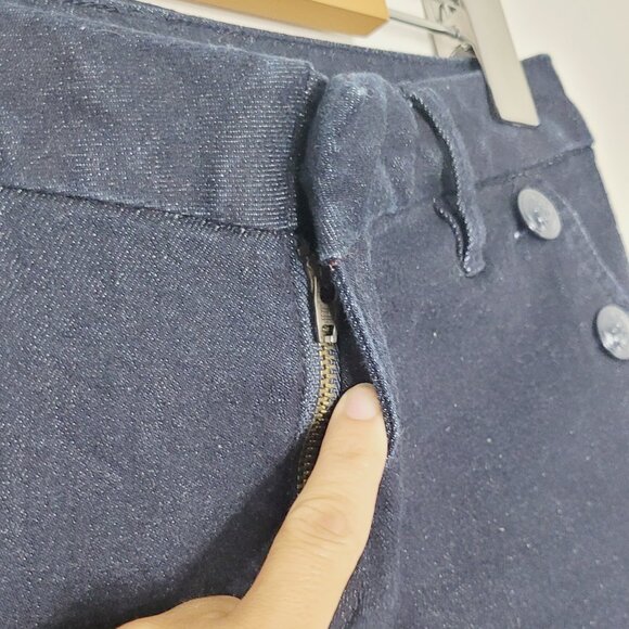 Tommy Women's Blue Cotton Blend Pockets Denim Flat Front Chino Short Size 0 - Picture 4 of 12